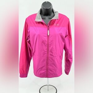 Cabelas Windbreaker Jacket Fleece Lined Pink & Fuschia Women’s Large L‎